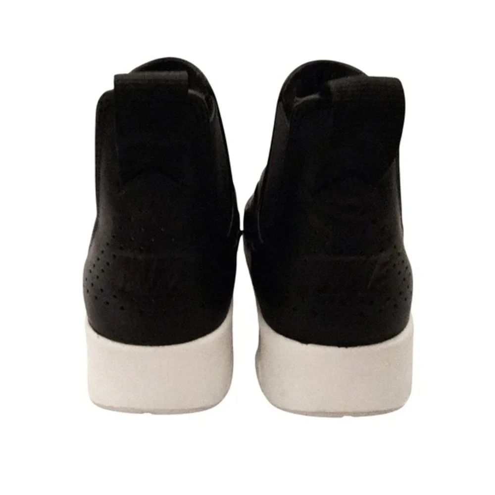 Nike Air Max Thea Mid Leather Ankle Boots Sneakers Black White Womens Size 8 New